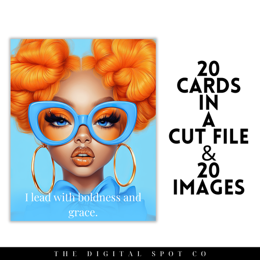 This product includes Printable Affirmation Cards Plus Images featuring Built Different.