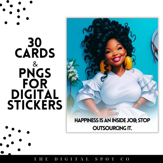 This product features the Auntie Said Affirmation Cards and PNG Images