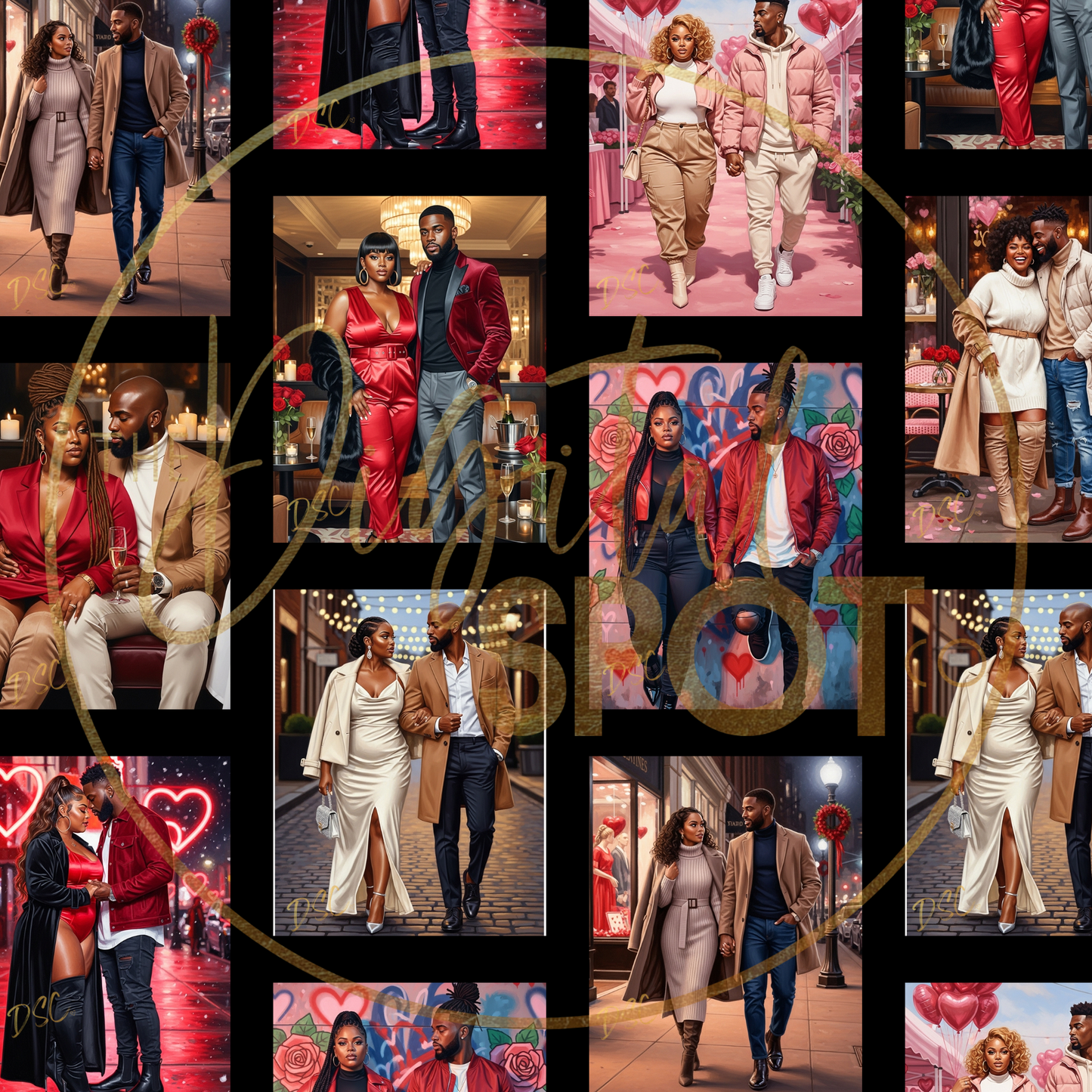 Valentine's Day Love - 8 Google Whisk Art Prompts - Use with Any AI Generator