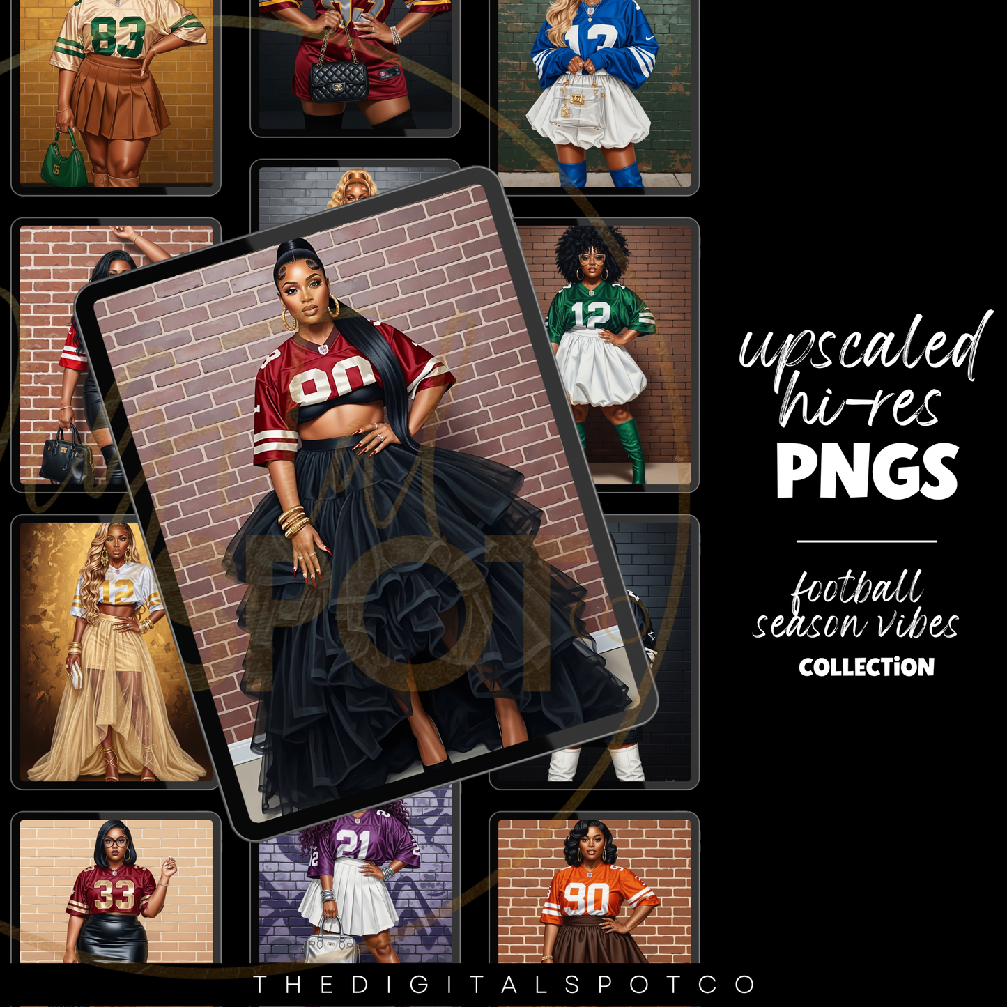 THIS PRODUCT INCLUDES 16 UPSCALED PNG IMAGES FOR THE FOOTBALL SEASON VIBES SET.