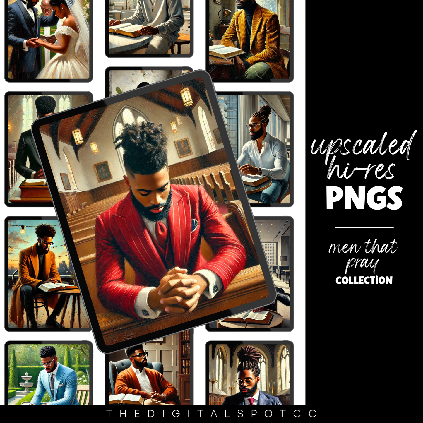 This product includes Men That Pray PNG Bundle