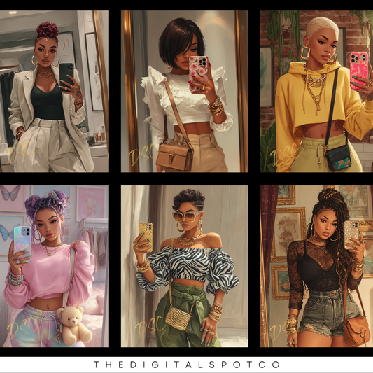 This product includes the Selfie Game Strong prompt guide!