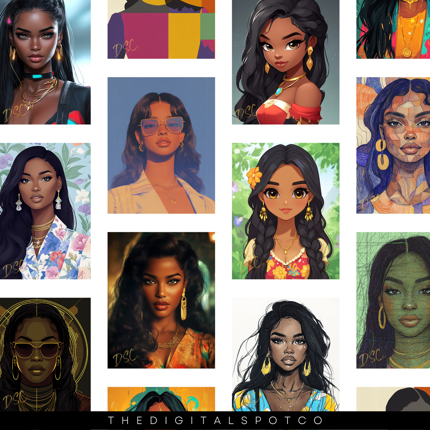 This product includes the Flowy Hair SREF Guide