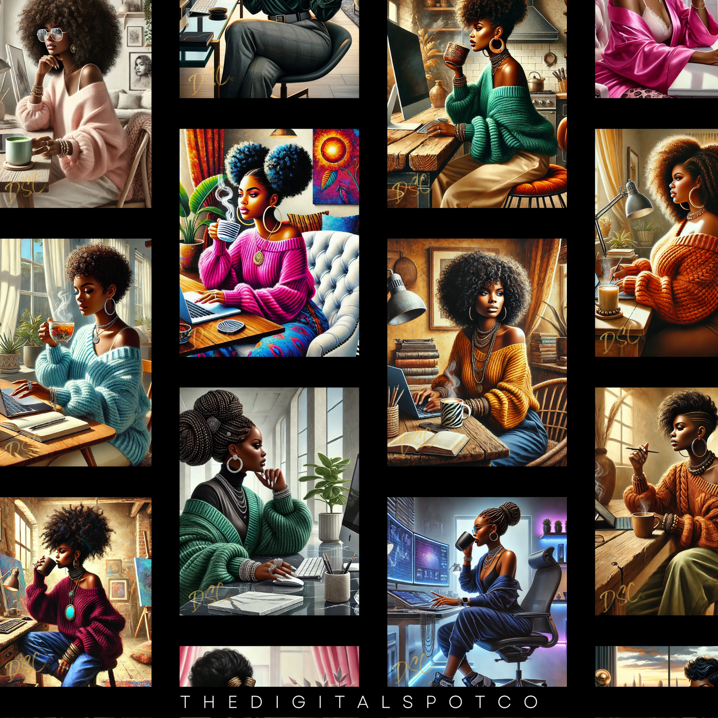 This product includes the Black Girl Hard at Work Prompt Guide