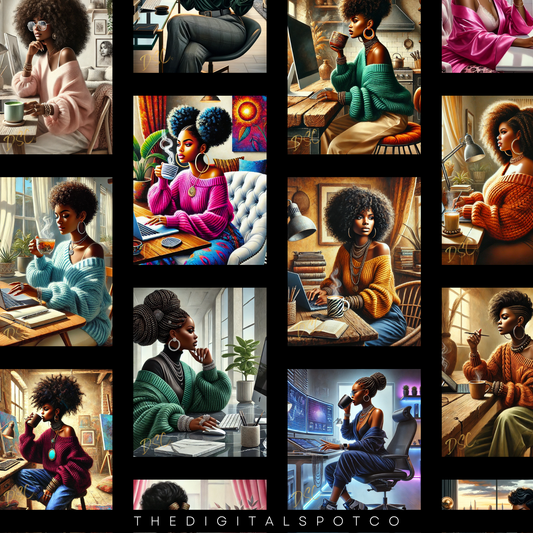 This product includes the Black Girl Hard at Work Prompt Guide