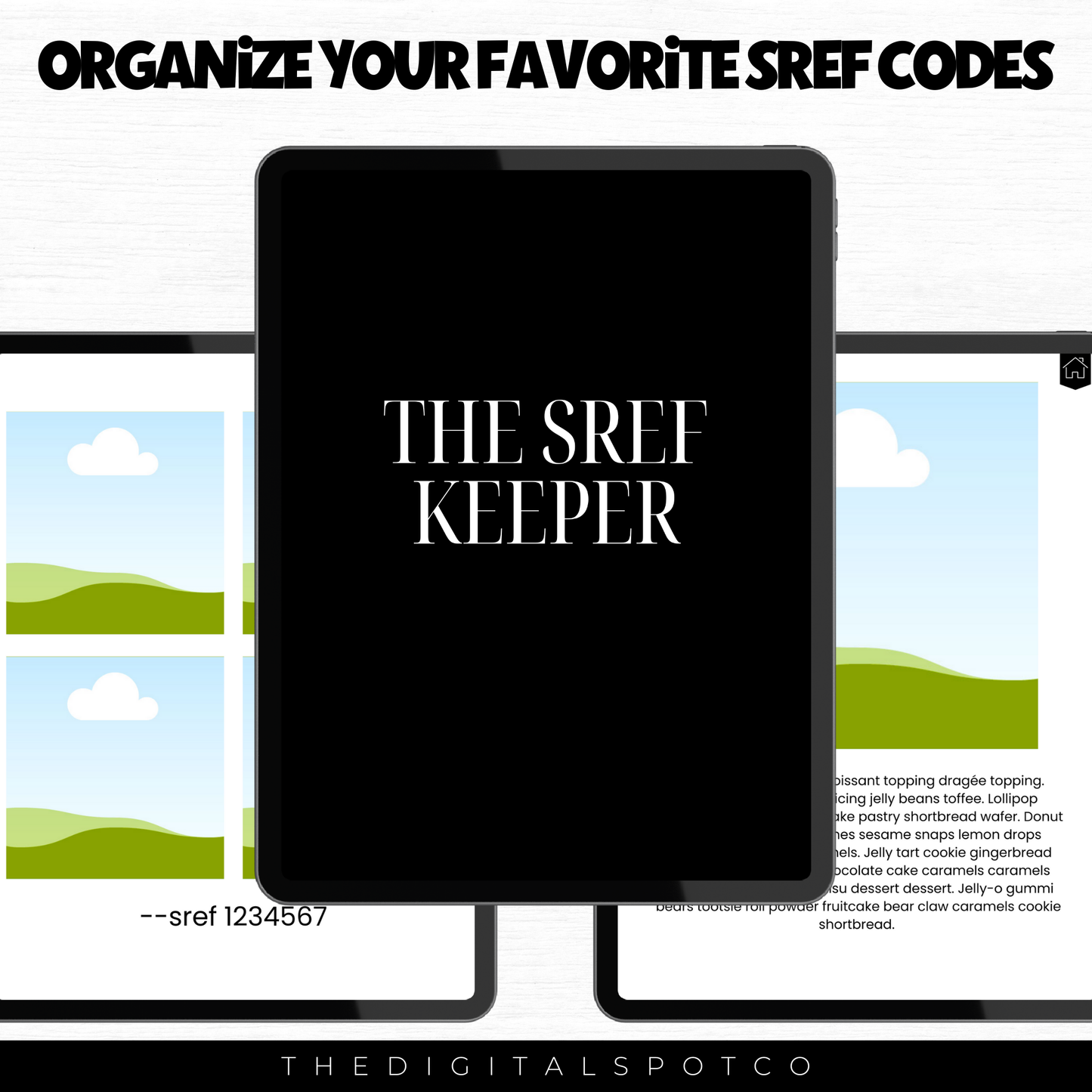 This product includes The SREF Keeper Canva Template