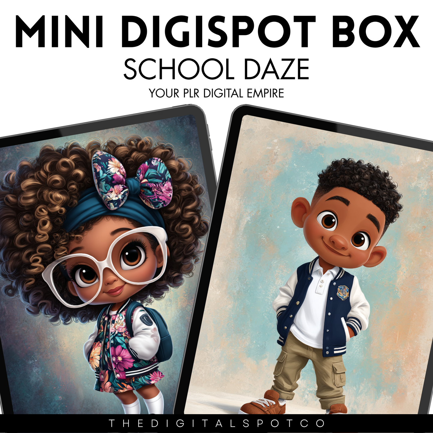 This product includes the School Daze Mini DigiSpot Box
