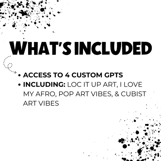 This product includes 4 custom GPTs that create ai art in 4 different types of art styles.