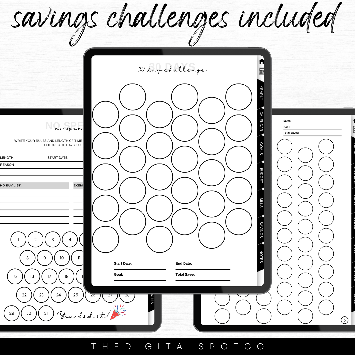 This product features the digital budget planner compatible with GoodNotes.