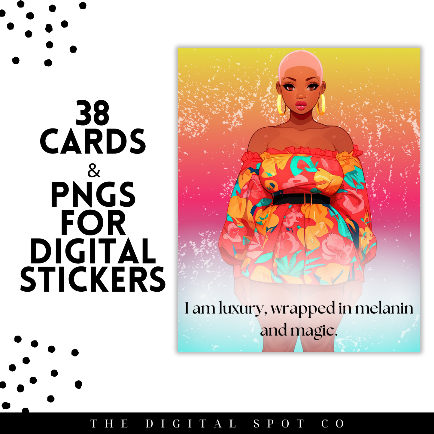 This product features the Main Character Mood for THAT Girl Affirmation Cards
