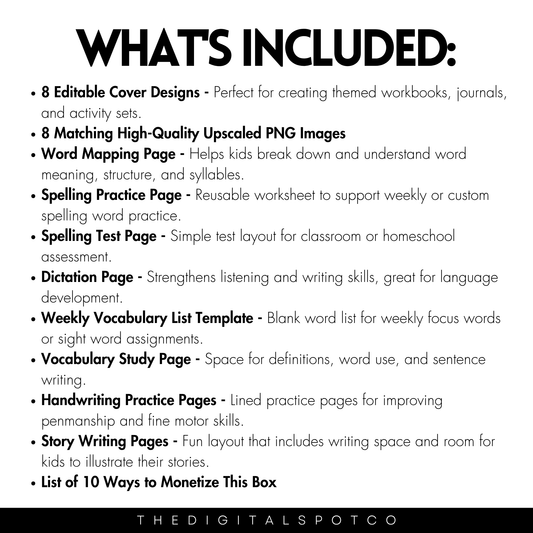 This product includes the School Daze Mini DigiSpot Box