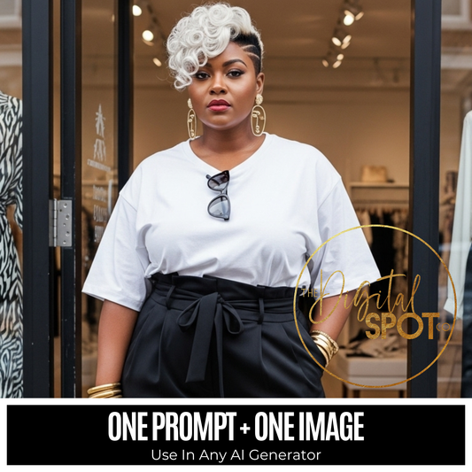 One Prompt + One Raw Image - Digi Girl Pose 19