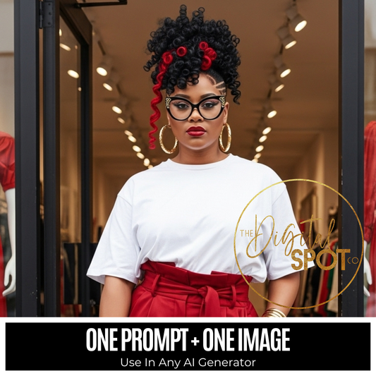 One Prompt + One Raw Image - Digi Girl Pose 20