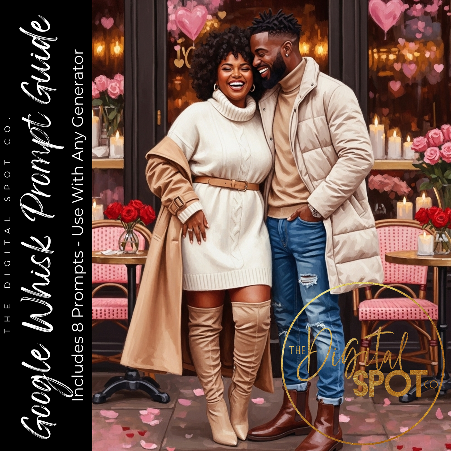 Valentine's Day Love - 8 Google Whisk Art Prompts - Use with Any AI Generator