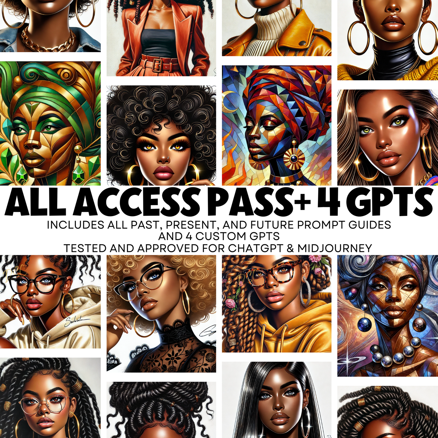 This product features a bundle that houses all prompt guides and 4 custom GPTs.