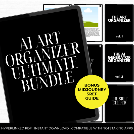 This product includes the Ai Art Organizer Ultimate Bundle