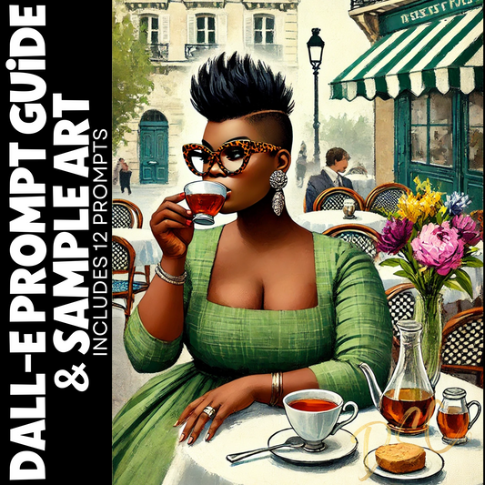 The product includes the Curvy Girls and Bistro Poses Prompt Guide