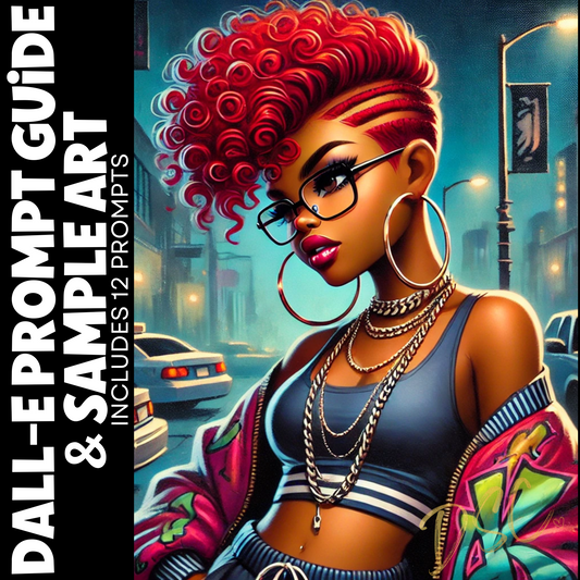 This product is an ai art prompt guide created for ChatGPT+Dall-E.