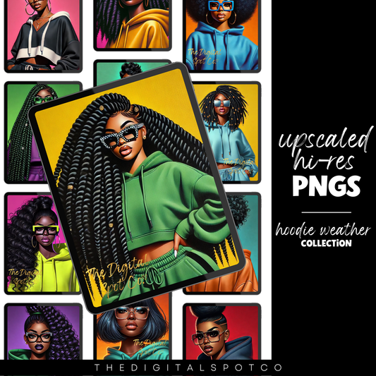 This product features the Vibrant Hoodie Wear PNG Bundle