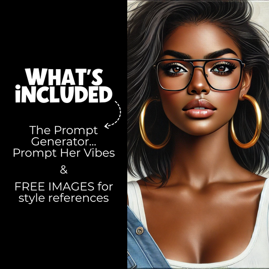 This product features the Ai Art Prompt Generator - Prompt Her Vibes